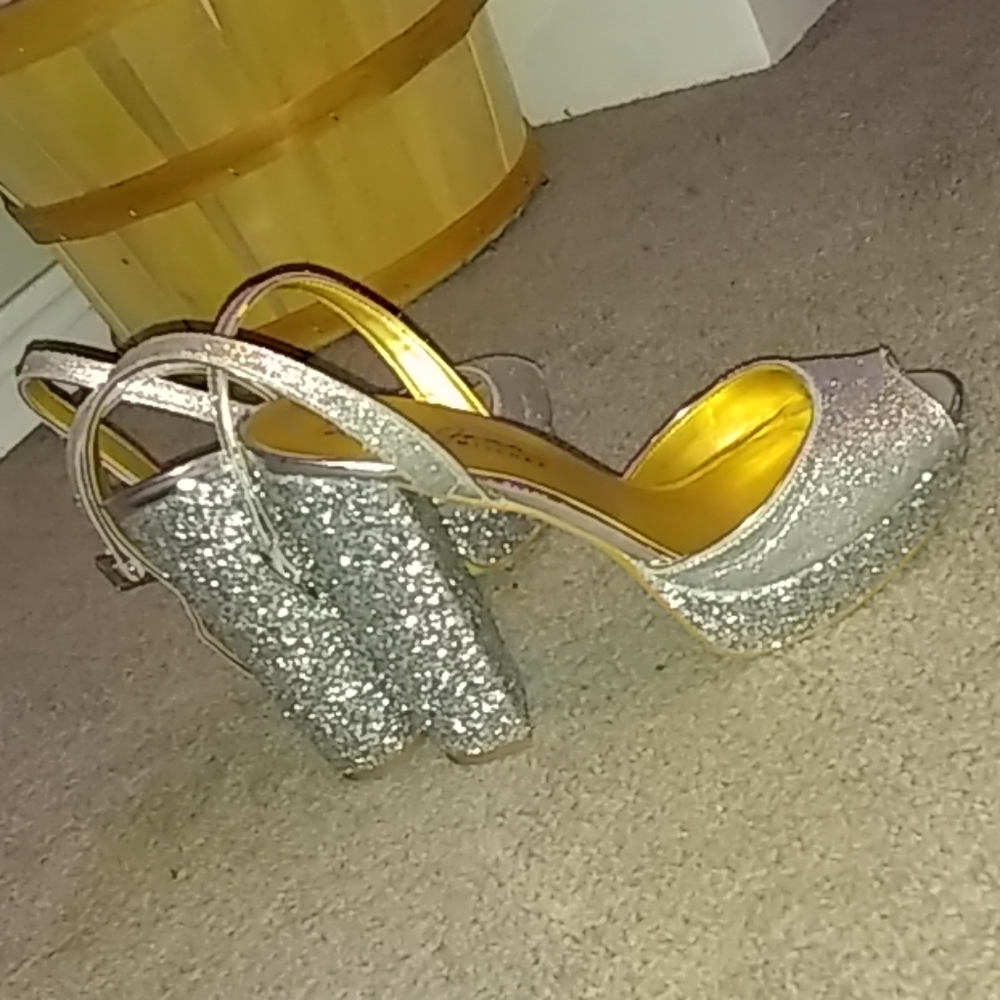 Silver heels